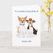 Bluebell & Beth Jack Russells Coronation card Kaart (Gele Bloem)