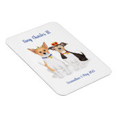 Bluebell & Beth Jack Russells Coronation magnet Magneet (Rechterzijde)