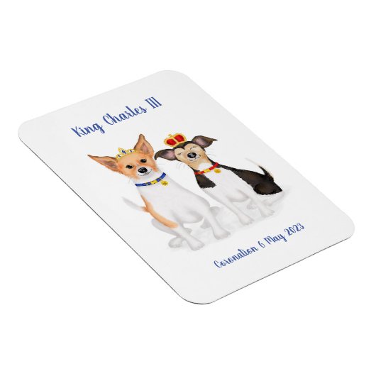 Bluebell & Beth Jack Russells Coronation magnet Magneet (Rechterzijde)