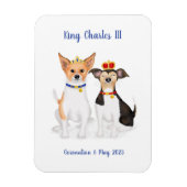 Bluebell & Beth Jack Russells Coronation magnet Magneet (Verticaal)