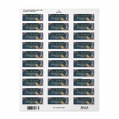 Bluebell Birds Gepersonaliseerd retour adreslabel Etiket (Full Sheet)