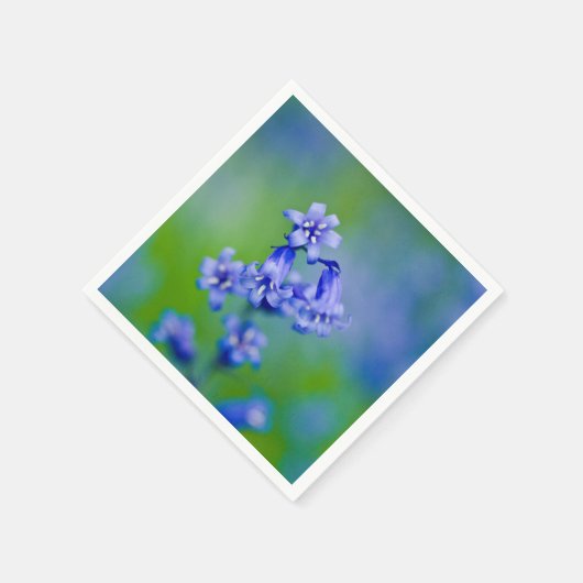 Bluebell bloem Cocktail papieren servetten (Hoek)