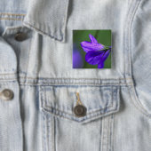 Bluebell bloem in Independence Pass in Vierkante Button 5,1 Cm (In situ)