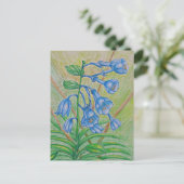 BlueBell-bloemen Briefkaart (Staand voorkant)