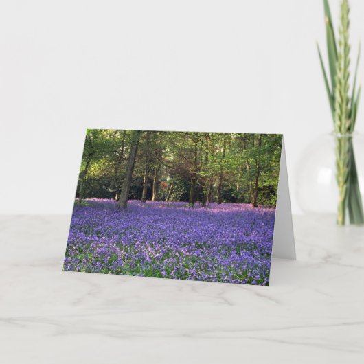 Bluebell Bossen, Engeland Kaart (Voorkant)