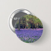 Bluebell Bossen, Engelstalige bloemen Ronde Button 5,7 Cm (Voorkant /achterkant)