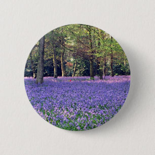 Bluebell Bossen, Engelstalige bloemen Ronde Button 5,7 Cm