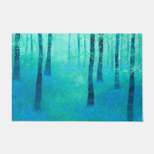 Bluebell-Bossen in het voorjaar van het landschap Deurmat (Voorkant)