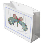 Bluebell Butterfly Gift tas Groot Cadeauzakje (Achterkant Gekanteld)