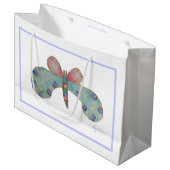 Bluebell Butterfly Gift tas Groot Cadeauzakje (Voorkant Gekanteld)