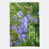 Bluebell en Butterfly ~ Kitchen Towel Theedoek (Verticaal)
