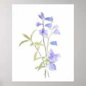bluebell en violet in en waterverf poster (Voorkant)