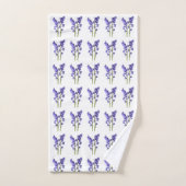 Bluebell Fabric Pattern. Bad Handdoek (Handdoek)