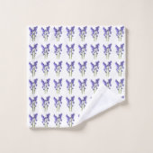 Bluebell Fabric Pattern. Bad Handdoek (Wasdoekje)