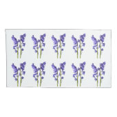 Bluebell Fabric Pattern. Kussensloop (Achterkant-Rechts)