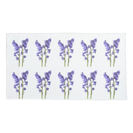 Bluebell Fabric Pattern. Kussensloop (Achterkant-Links)