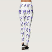 Bluebell Fabric Pattern. Leggings (Achterkant)