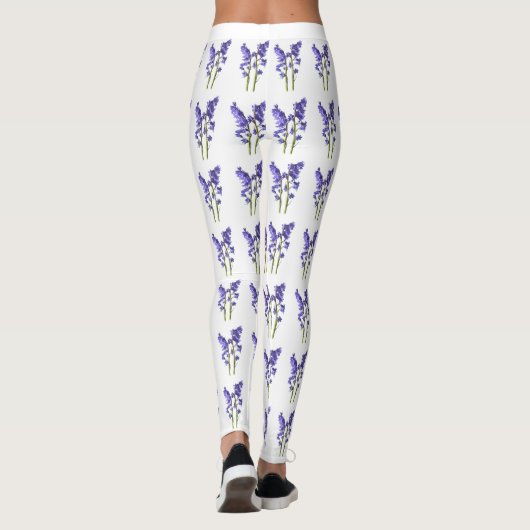 Bluebell Fabric Pattern. Leggings (Achterkant)
