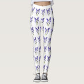 Bluebell Fabric Pattern. Leggings (Voorkant)
