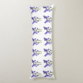 Bluebell Fabric Pattern. Lichaamskussen (Achterkant (Verticaal))