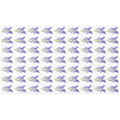 Bluebell Fabric Pattern. Tafelkleed (Voorkant (Horizontaal))