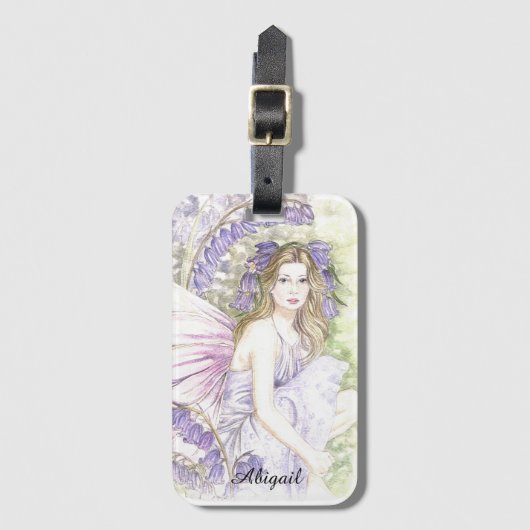 Bluebell Fairy Luggage Tag Bagagelabel (Voorkant (verticaal))