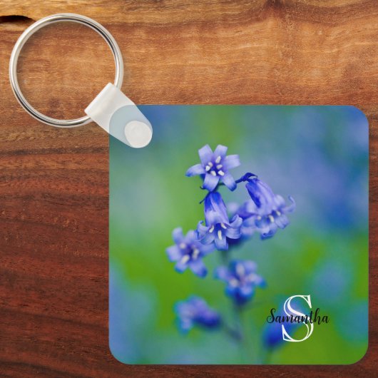 Bluebell flower Keyring Sleutelhanger (Voorkant)