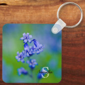 Bluebell flower Keyring Sleutelhanger (Achterkant)