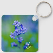 Bluebell flower Keyring Sleutelhanger (Achterkant)
