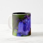 Bluebell Flower Tweekleurige Koffiemok (Voorkant links)