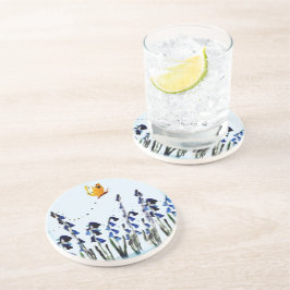 Bluebell Flowers Butterfly Floral Zandsteen Onderzetter