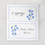 Bluebell Flowers Place Card Tent Plaatskaartje (Buitenkant ongevouwen)