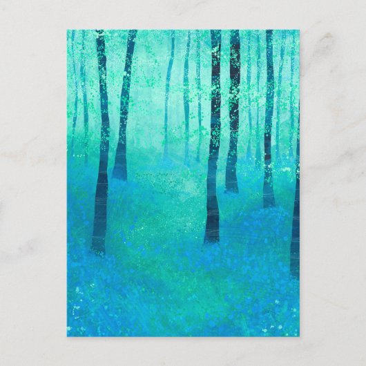 Bluebell Forest Briefkaart (Voorkant)
