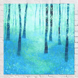 Bluebell Forest Canvas Afdruk<br><div class="desc">Een schilderij van een rustig boslandschap in het voorjaar,  nabij Challock in Kent. Levendige tinten blauw en groen,  natuur in al haar glorie. Rustig,  rustig en kalmerend voor een gevoel van welzijn en optimisme. Originele kunst van Nic Squirrell.</div>