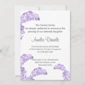  Bluebell Funeral Announcement Kaart (Voorkant)