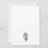 Bluebell (Harebell) Invitation Kaart (Achterkant)