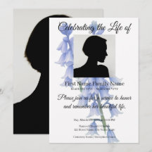 Bluebell-herdenkingsuitnodiging