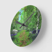 Bluebell Light Clock Ronde Klok (Hoek)