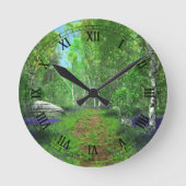 Bluebell Light Clock Ronde Klok (Voorkant)