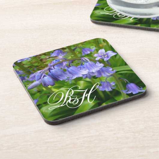 Bluebell ~ Onderzetters met monogram (Linkerzijde)