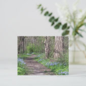 Bluebell Path Briefkaart (Staand voorkant)