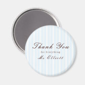 Bluebell - Personalised Thank You Teacher Magnet (Voorkant / Achterkant)