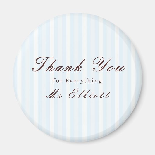 Bluebell - Personalised Thank You Teacher Magnet (Voorkant)