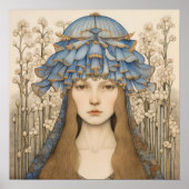 Bluebell Portrait Art Print (Voorkant)
