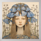 Bluebell Portrait Art Print (Voorkant)