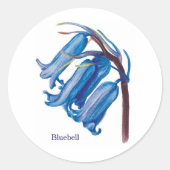 Bluebell Ronde Sticker (Voorkant)