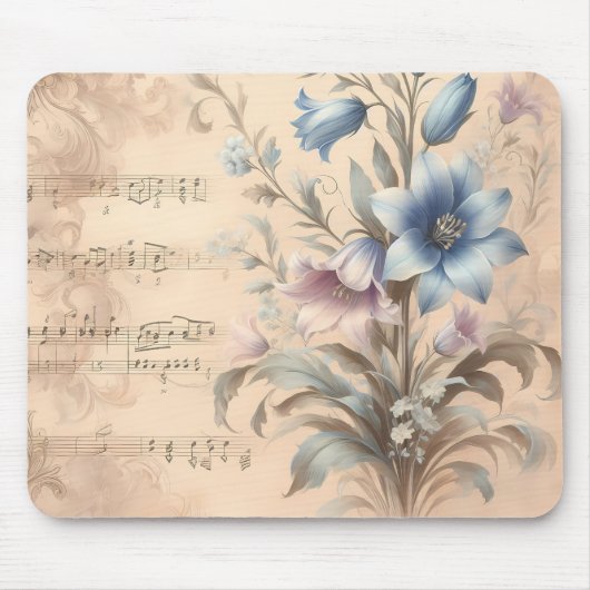 Bluebell & Sheetmuziek Muismat (Voorkant)