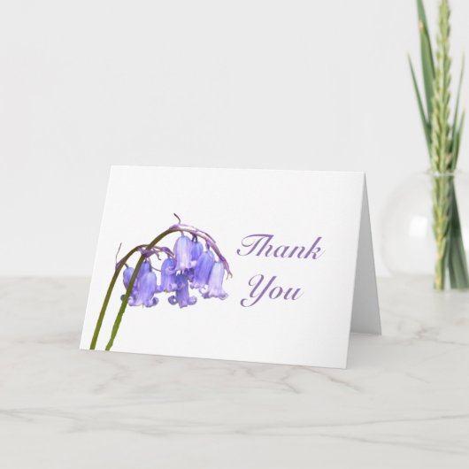 Bluebell Thank You Card Bedankkaart (Voorkant)