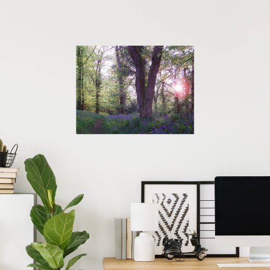 Bluebell Walk Poster (Thuiskantoor)