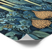 Bluebell Whimsical Painting, kunstdruk Poster (Hoek)